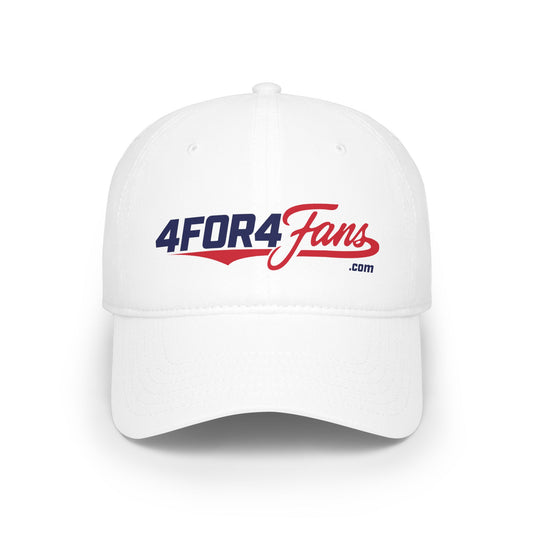 4FOR4 Fans Baseball Cap — Low Profile Adjustable Team Hat